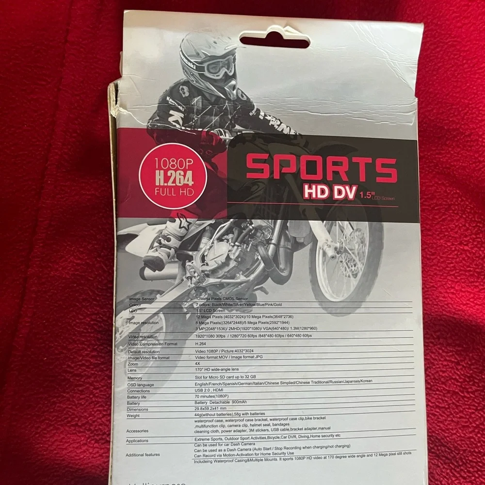 SPORTS HD DV Camera